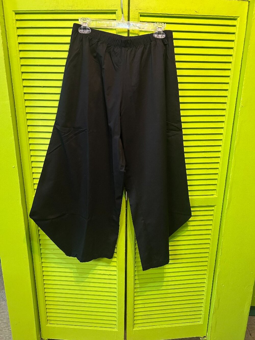 M Square Black Avant Garde Wide Leg Pants